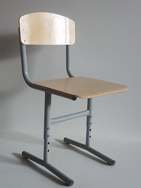 Стул ученический регулируемый на круглой трубе